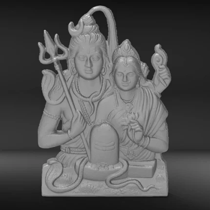 Shiva Parvati 3D Model STL