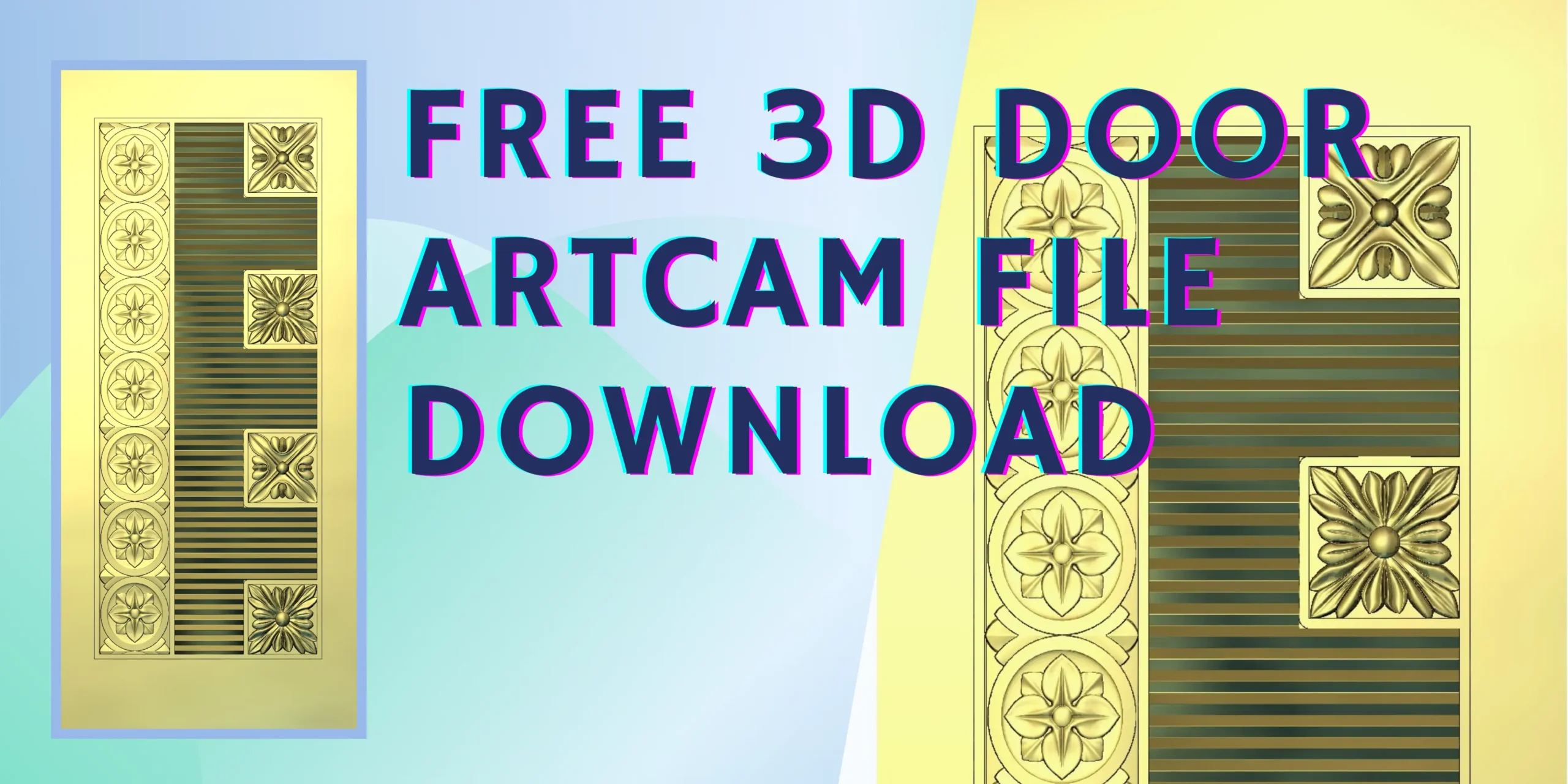 Free 3D Door Artcam file Download