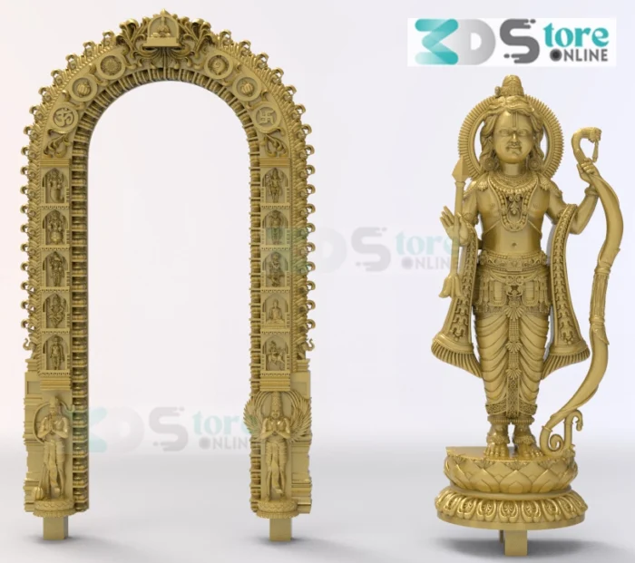 Ram Mandir Ayodhya Murti STL File