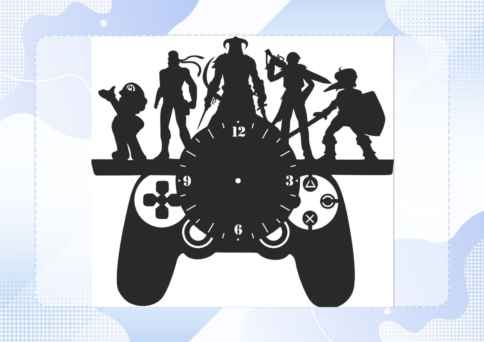 Gamer themes Clock