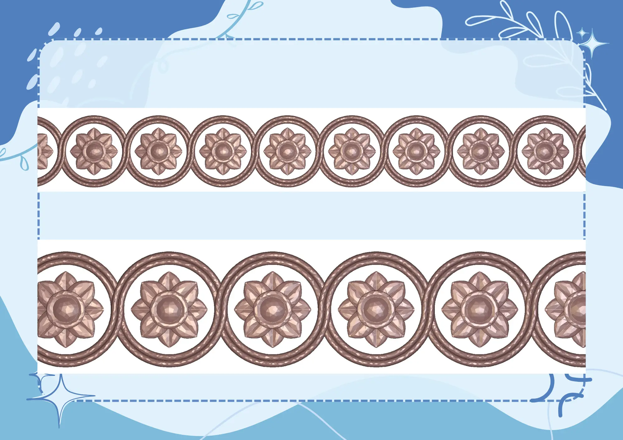floral design for borders