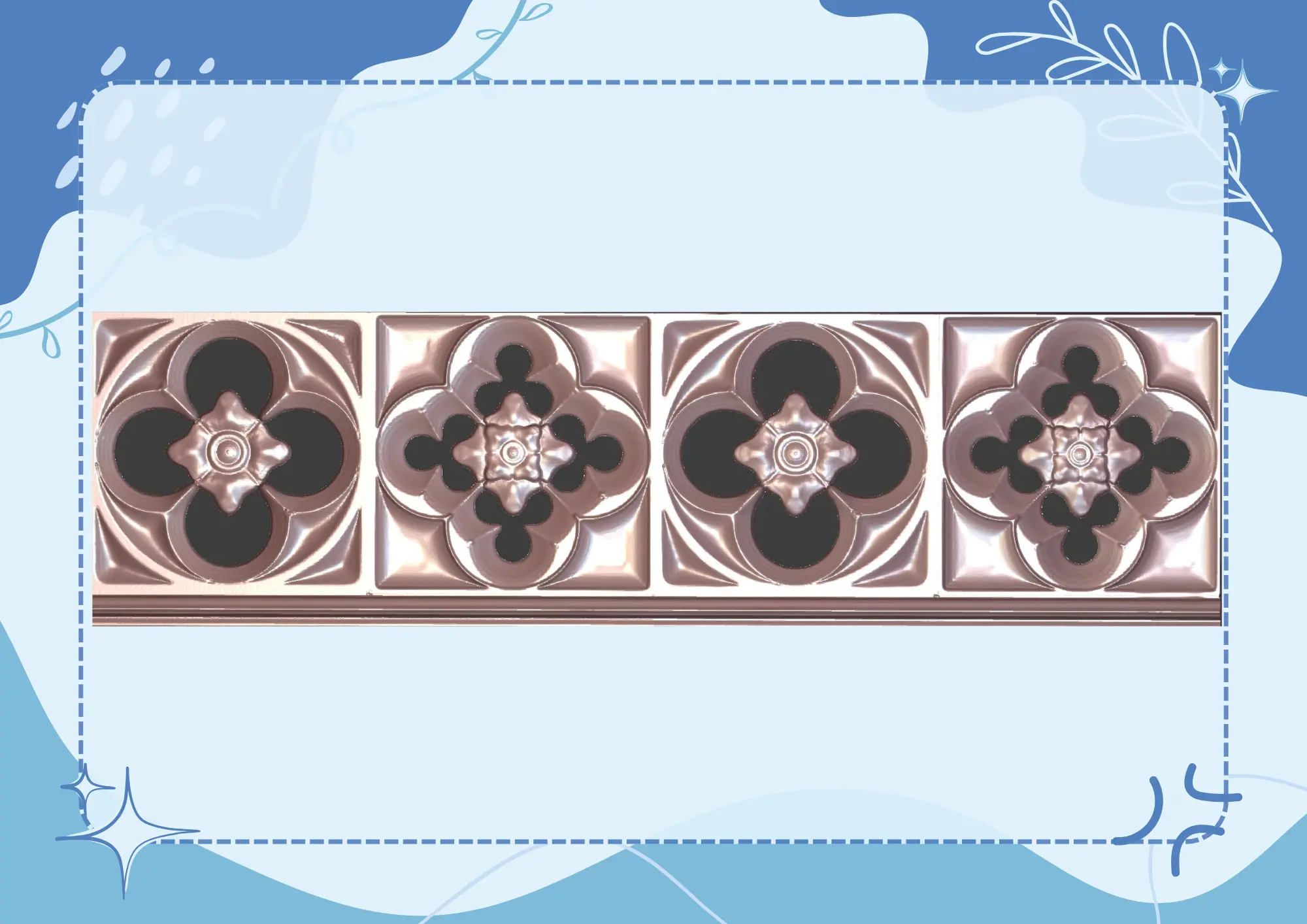 floral design for borders
