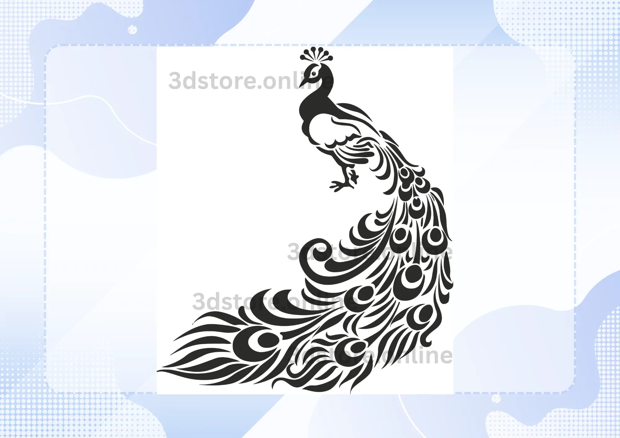 peacock vector art