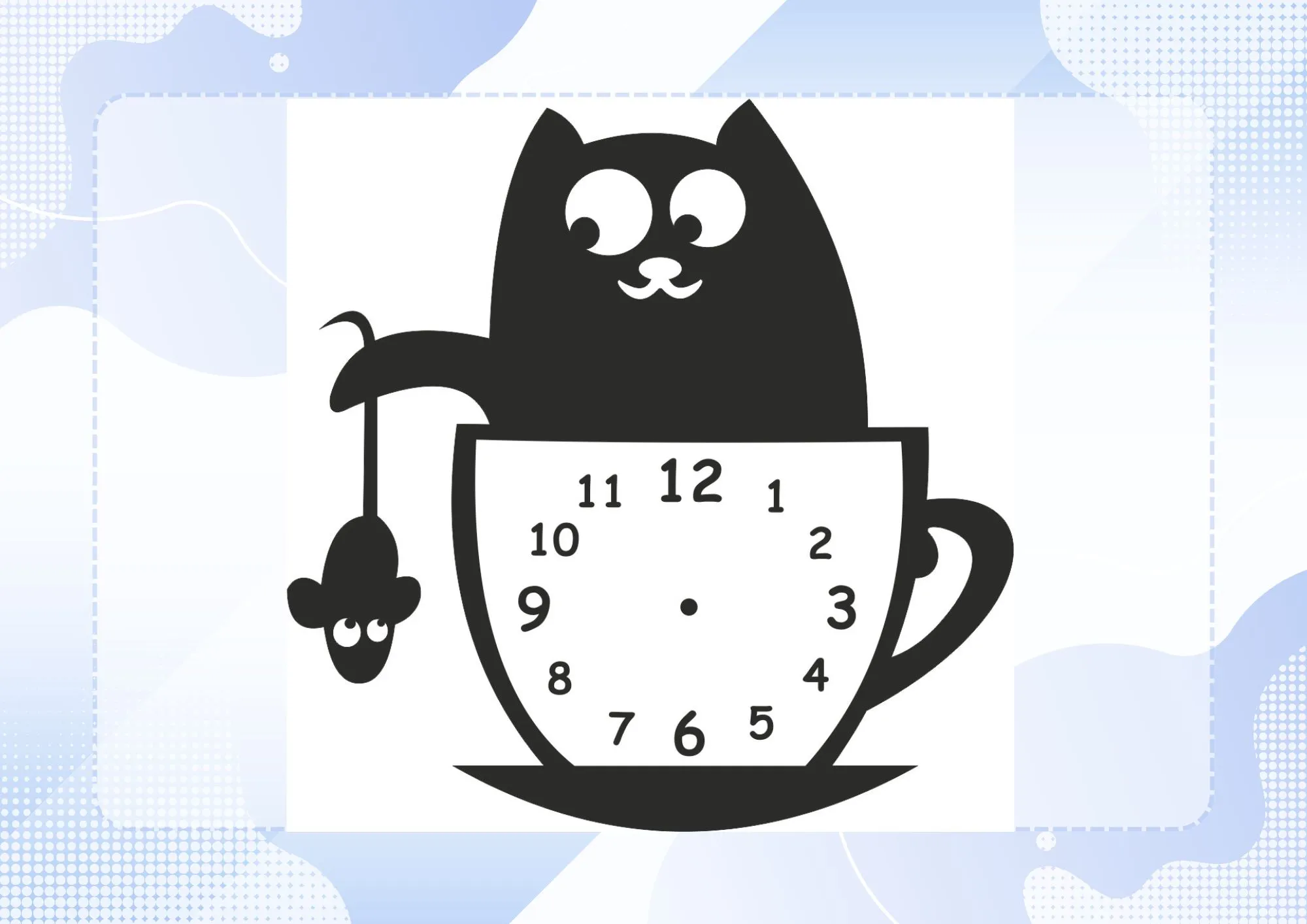tea cup Decor Clock