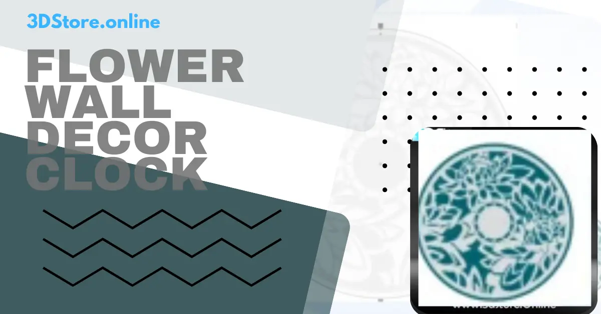 Flower Wall Decor Clock