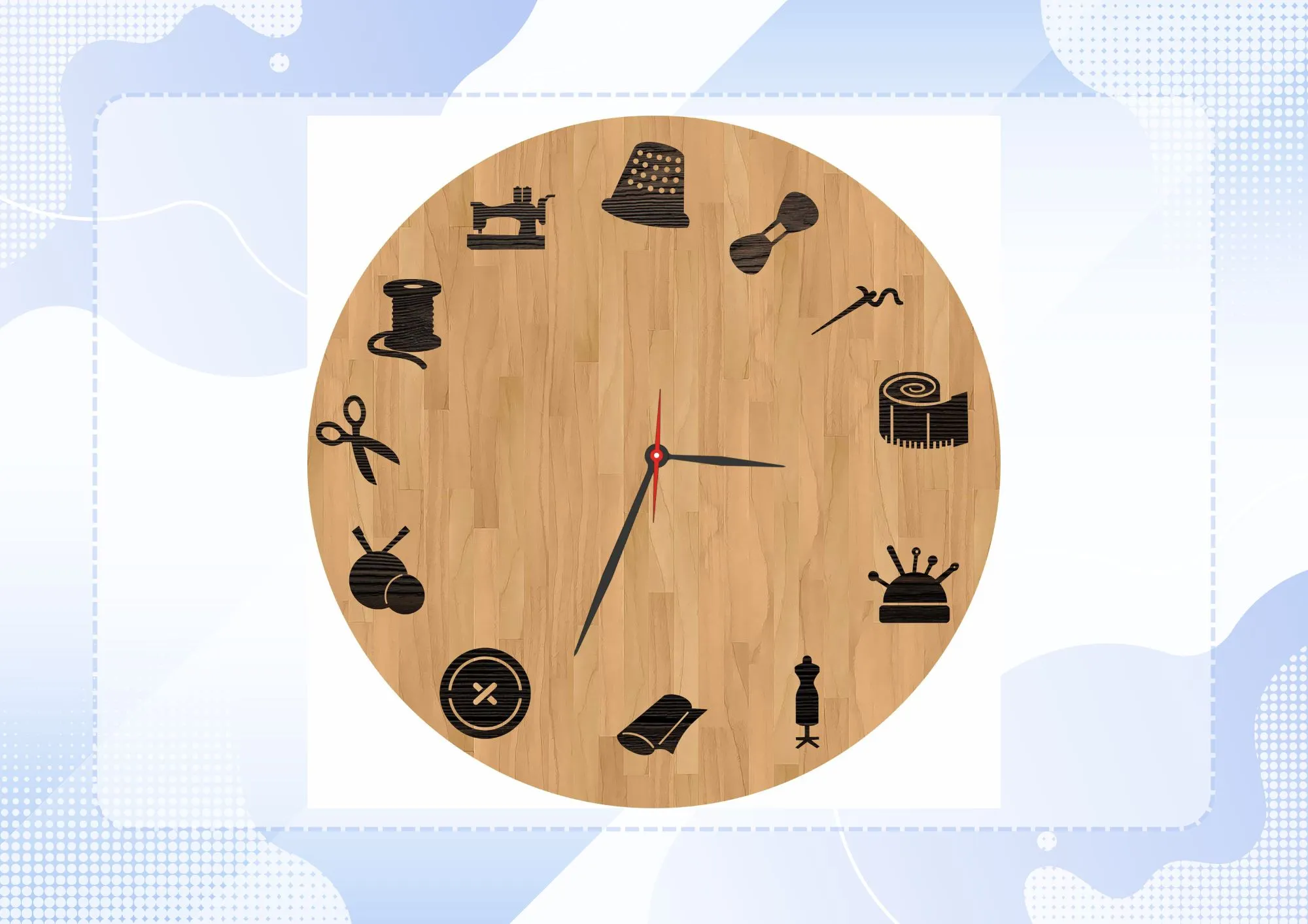 tailor Wall Decor Clock