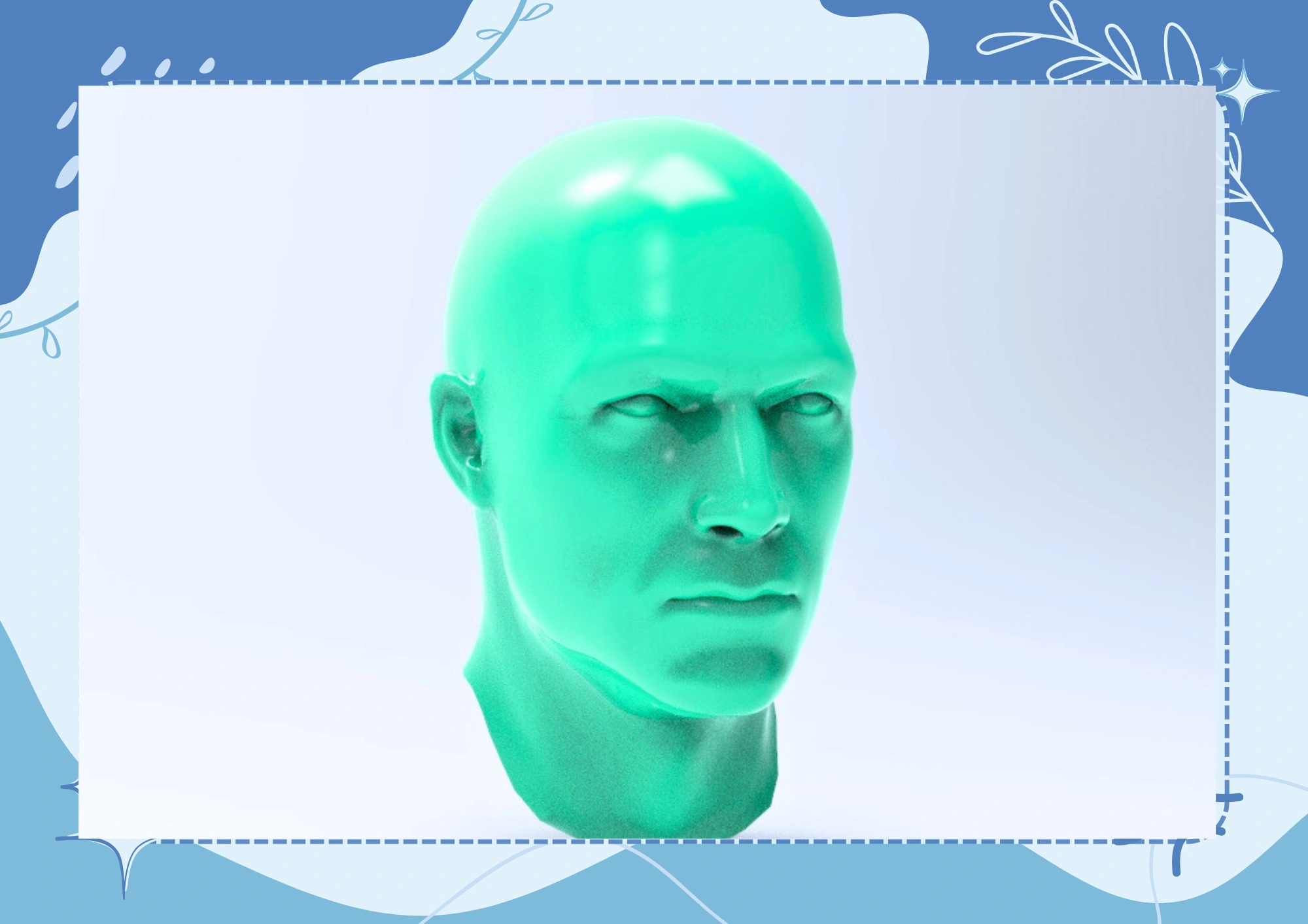 human head 3d model